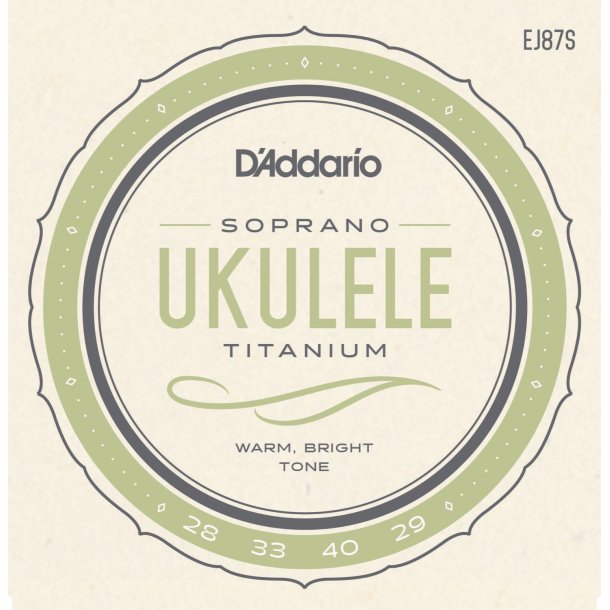 D'Addario EJ87S Ukulele Sopran Titanium